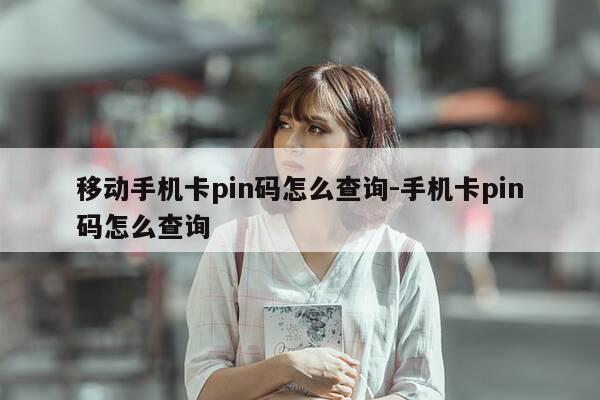 移动手机卡pin码怎么查询-手机卡pin码怎么查询-第1张图片-优惠活动网