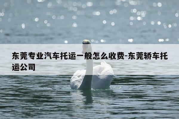东莞专业汽车托运一般怎么收费-东莞轿车托运公司-第1张图片-优惠活动网