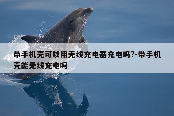 带手机壳可以用无线充电器充电吗?-带手机壳能无线充电吗-第1张图片-优惠活动网