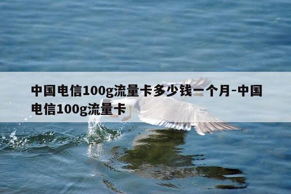 中国电信100g流量卡多少钱一个月-中国电信100g流量卡-第1张图片-优惠活动网