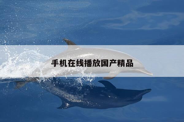 手机在线播放国产精品-第1张图片-优惠活动网