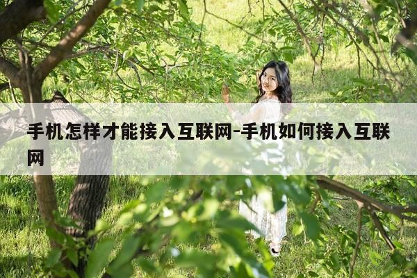 手机怎样才能接入互联网-手机如何接入互联网-第1张图片-优惠活动网 手机怎样才能接入互联网-手机如何接入互联网-第1张图片-优惠活动网