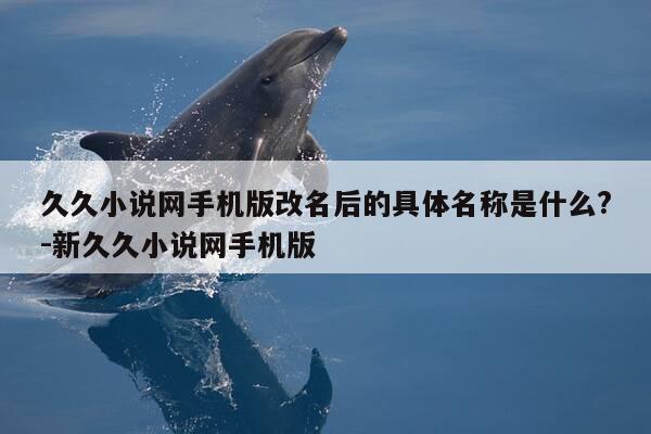 久久小说网手机版改名后的具体名称是什么?-新久久小说网手机版-第1张图片-优惠活动网