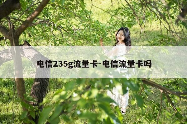 电信235g流量卡-电信流量卡吗-第1张图片-优惠活动网