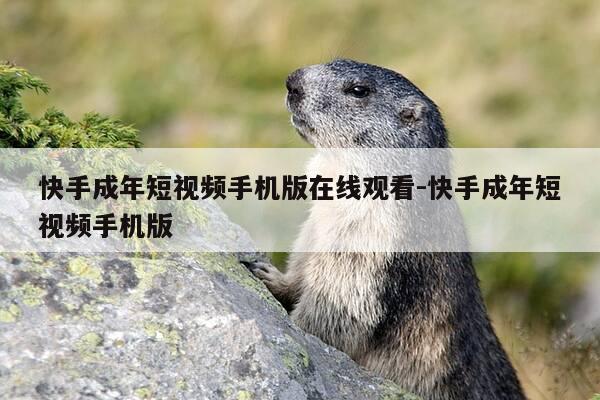 快手成年短视频手机版在线观看-快手成年短视频手机版-第1张图片-优惠活动网
