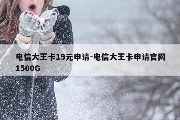 电信大王卡19元申请-电信大王卡申请官网1500G-第1张图片-优惠活动网