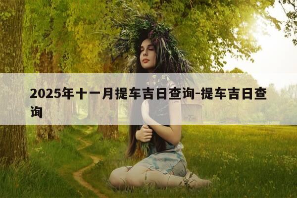 2025年十一月提车吉日查询-提车吉日查询-第1张图片-优惠活动网