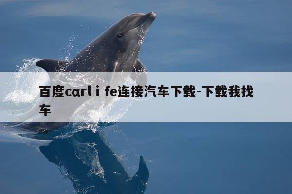 百度cαrlⅰfe连接汽车下载-下载我找车-第1张图片-优惠活动网