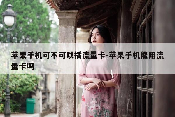 苹果手机可不可以插流量卡-苹果手机能用流量卡吗-第1张图片-优惠活动网