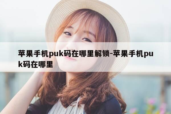 苹果手机puk码在哪里解锁-苹果手机puk码在哪里-第1张图片-优惠活动网