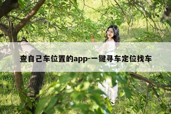 查自己车位置的app-一键寻车定位找车-第1张图片-优惠活动网