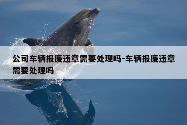 公司车辆报废违章需要处理吗-车辆报废违章需要处理吗-第1张图片-优惠活动网 公司车辆报废违章需要处理吗-车辆报废违章需要处理吗-第1张图片-优惠活动网