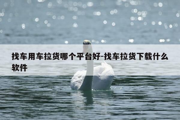 找车用车拉货哪个平台好-找车拉货下载什么软件-第1张图片-优惠活动网 找车用车拉货哪个平台好-找车拉货下载什么软件-第1张图片-优惠活动网