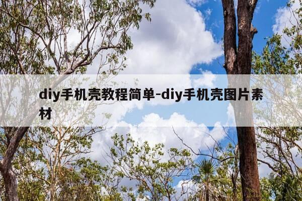diy手机壳教程简单-diy手机壳图片素材-第1张图片-优惠活动网