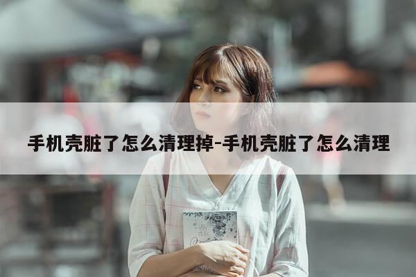 手机壳脏了怎么清理掉-手机壳脏了怎么清理-第1张图片-优惠活动网