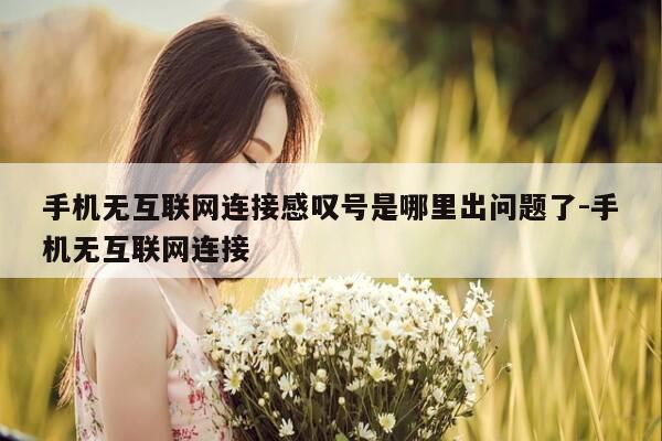 手机无互联网连接感叹号是哪里出问题了-手机无互联网连接-第1张图片-优惠活动网 手机无互联网连接感叹号是哪里出问题了-手机无互联网连接-第1张图片-优惠活动网