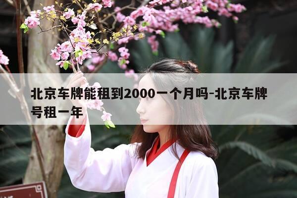 北京车牌能租到2000一个月吗-北京车牌号租一年-第1张图片-优惠活动网