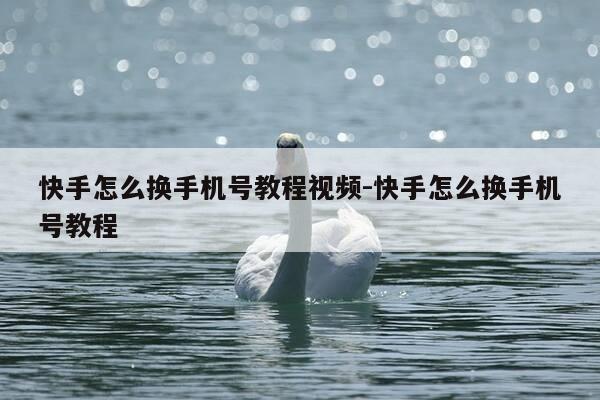 快手怎么换手机号教程视频-快手怎么换手机号教程-第1张图片-优惠活动网