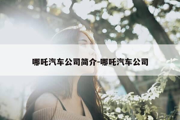 哪吒汽车公司简介-哪吒汽车公司-第1张图片-优惠活动网