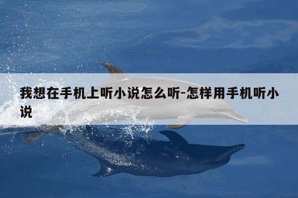 我想在手机上听小说怎么听-怎样用手机听小说-第1张图片-优惠活动网