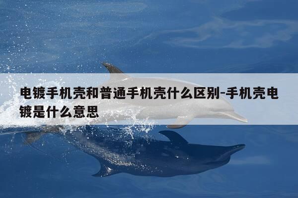 电镀手机壳和普通手机壳什么区别-手机壳电镀是什么意思-第1张图片-优惠活动网 电镀手机壳和普通手机壳什么区别-手机壳电镀是什么意思-第1张图片-优惠活动网