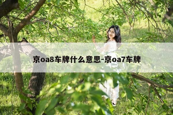 京oa8车牌什么意思-京oa7车牌-第1张图片-优惠活动网 京oa8车牌什么意思-京oa7车牌-第1张图片-优惠活动网