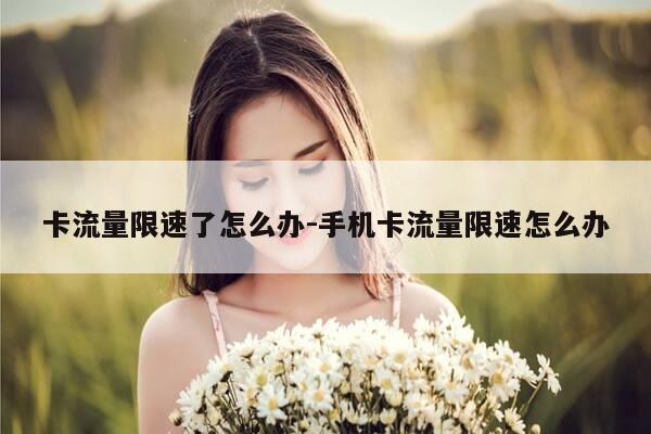 卡流量限速了怎么办-手机卡流量限速怎么办-第1张图片-优惠活动网 卡流量限速了怎么办-手机卡流量限速怎么办-第1张图片-优惠活动网