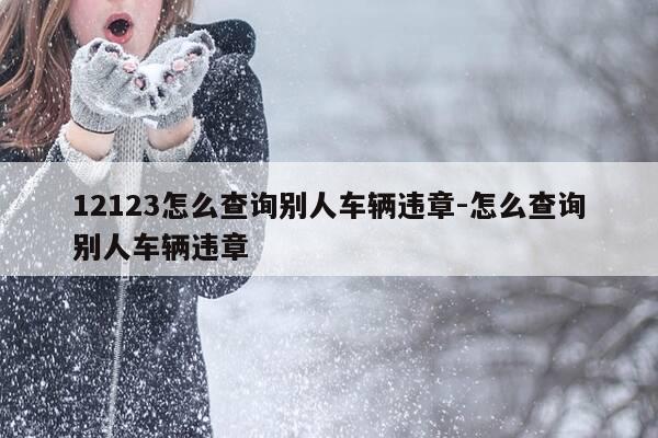 12123怎么查询别人车辆违章-怎么查询别人车辆违章-第1张图片-优惠活动网 12123怎么查询别人车辆违章-怎么查询别人车辆违章-第1张图片-优惠活动网