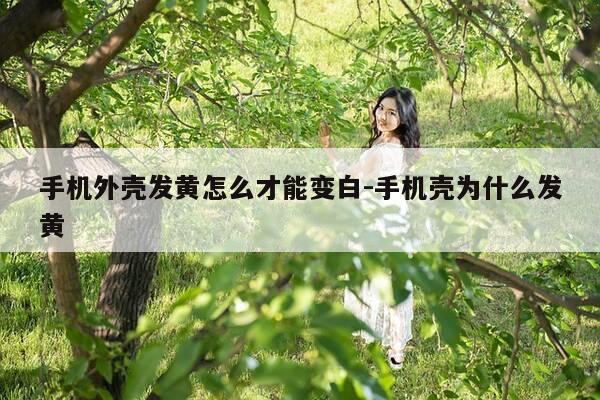 手机外壳发黄怎么才能变白-手机壳为什么发黄-第1张图片-优惠活动网 手机外壳发黄怎么才能变白-手机壳为什么发黄-第1张图片-优惠活动网