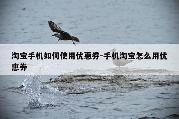 淘宝手机如何使用优惠券-手机淘宝怎么用优惠券-第1张图片-优惠活动网 淘宝手机如何使用优惠券-手机淘宝怎么用优惠券-第1张图片-优惠活动网