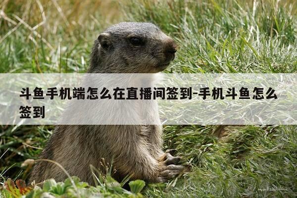 斗鱼手机端怎么在直播间签到-手机斗鱼怎么签到-第1张图片-优惠活动网 斗鱼手机端怎么在直播间签到-手机斗鱼怎么签到-第1张图片-优惠活动网