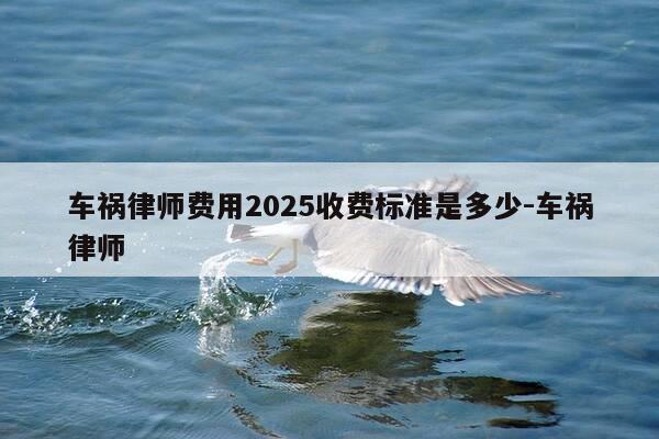 车祸律师费用2025收费标准是多少-车祸律师-第1张图片-优惠活动网 车祸律师费用2025收费标准是多少-车祸律师-第1张图片-优惠活动网