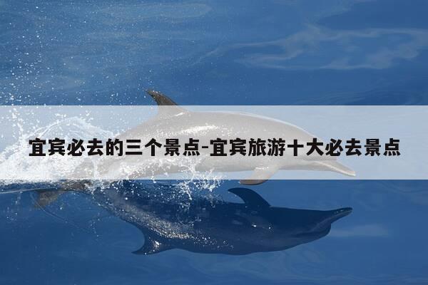 宜宾必去的三个景点-宜宾旅游十大必去景点-第1张图片-优惠活动网 宜宾必去的三个景点-宜宾旅游十大必去景点-第1张图片-优惠活动网