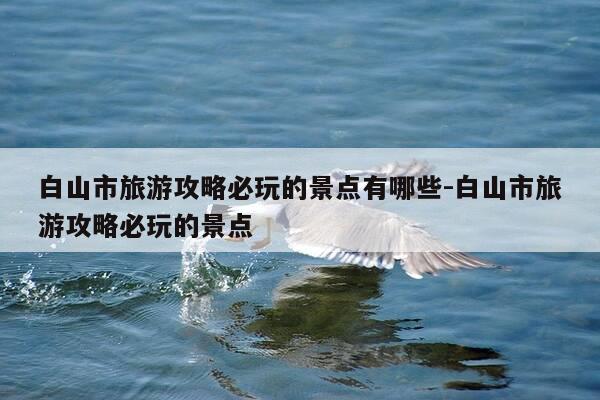 白山市旅游攻略必玩的景点有哪些-白山市旅游攻略必玩的景点-第1张图片-优惠活动网