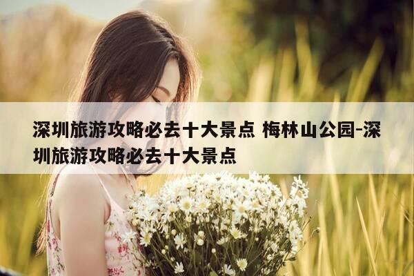 深圳旅游攻略必去十大景点 梅林山公园-深圳旅游攻略必去十大景点-第1张图片-优惠活动网