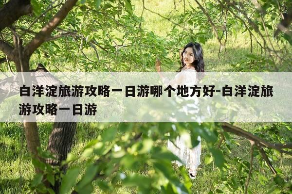 白洋淀旅游攻略一日游哪个地方好-白洋淀旅游攻略一日游-第1张图片-优惠活动网 白洋淀旅游攻略一日游哪个地方好-白洋淀旅游攻略一日游-第1张图片-优惠活动网