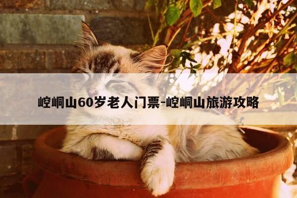 崆峒山60岁老人门票-崆峒山旅游攻略-第1张图片-优惠活动网