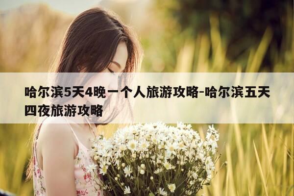 哈尔滨5天4晚一个人旅游攻略-哈尔滨五天四夜旅游攻略-第1张图片-优惠活动网