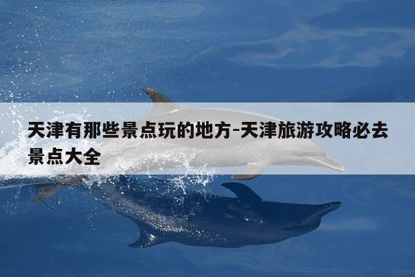 天津有那些景点玩的地方-天津旅游攻略必去景点大全-第1张图片-优惠活动网
