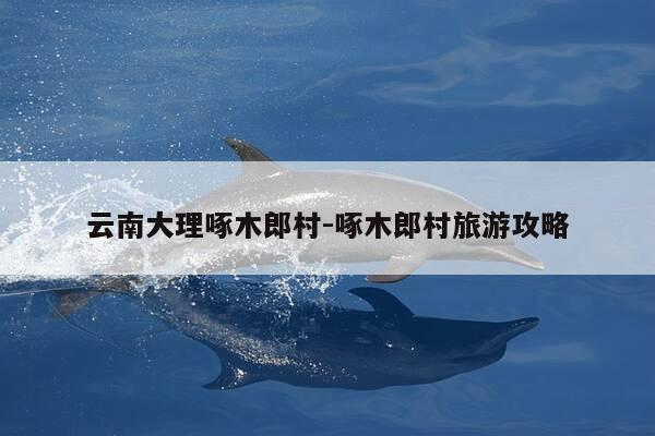 云南大理啄木郎村-啄木郎村旅游攻略-第1张图片-优惠活动网