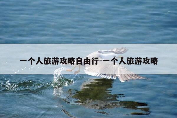 一个人旅游攻略自由行-一个人旅游攻略-第1张图片-优惠活动网