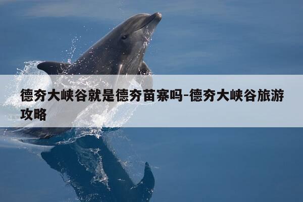 德夯大峡谷就是德夯苗寨吗-德夯大峡谷旅游攻略-第1张图片-优惠活动网 德夯大峡谷就是德夯苗寨吗-德夯大峡谷旅游攻略-第1张图片-优惠活动网