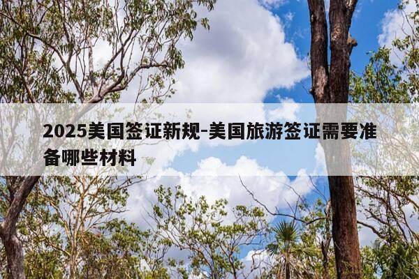 2025美国签证新规-美国旅游签证需要准备哪些材料-第1张图片-优惠活动网 2025美国签证新规-美国旅游签证需要准备哪些材料-第1张图片-优惠活动网