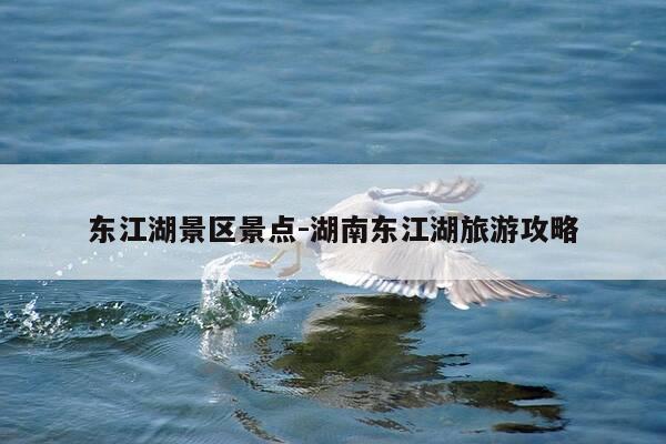 东江湖景区景点-湖南东江湖旅游攻略-第1张图片-优惠活动网