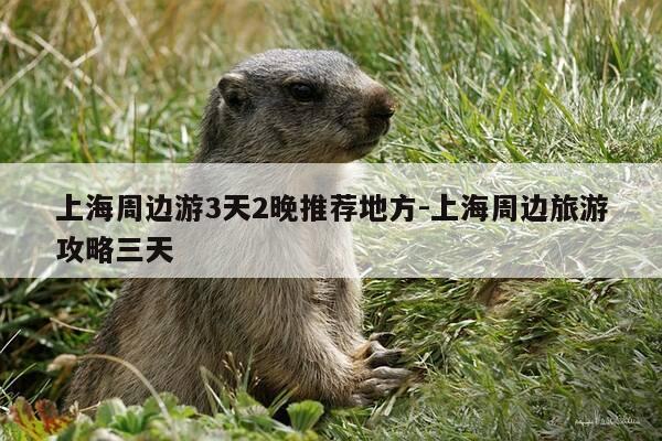 上海周边游3天2晚推荐地方-上海周边旅游攻略三天-第1张图片-优惠活动网 上海周边游3天2晚推荐地方-上海周边旅游攻略三天-第1张图片-优惠活动网