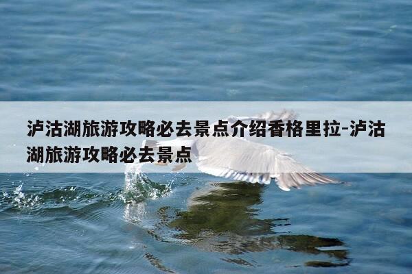 泸沽湖旅游攻略必去景点介绍香格里拉-泸沽湖旅游攻略必去景点-第1张图片-优惠活动网