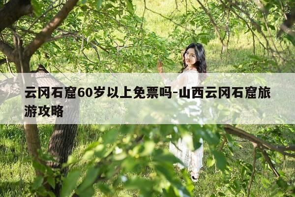 云冈石窟60岁以上免票吗-山西云冈石窟旅游攻略-第1张图片-优惠活动网
