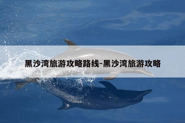 黑沙湾旅游攻略路线-黑沙湾旅游攻略-第1张图片-优惠活动网