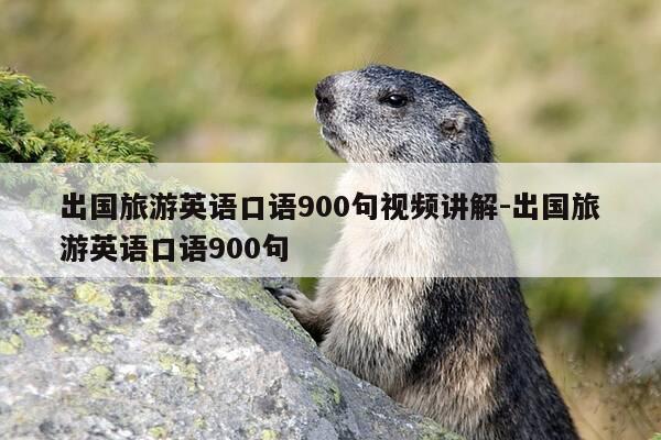 出国旅游英语口语900句视频讲解-出国旅游英语口语900句-第1张图片-优惠活动网 出国旅游英语口语900句视频讲解-出国旅游英语口语900句-第1张图片-优惠活动网