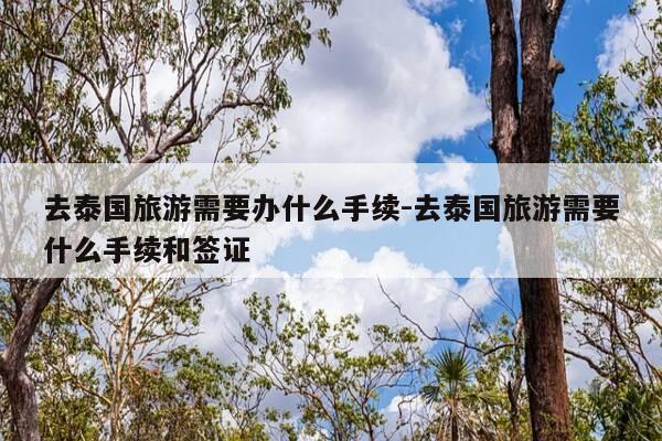 去泰国旅游需要办什么手续-去泰国旅游需要什么手续和签证-第1张图片-优惠活动网 去泰国旅游需要办什么手续-去泰国旅游需要什么手续和签证-第1张图片-优惠活动网